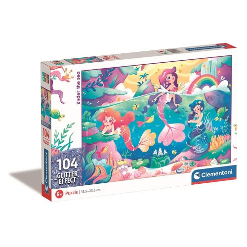 Meerjungfrau Under the Sea 104-teiliges Glitter-Puzzle Clementoni