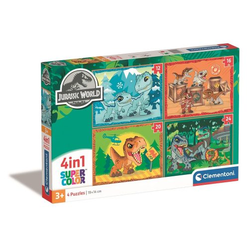 Jurassic World On the Loose 4 in 1 Puzzle Clementoni