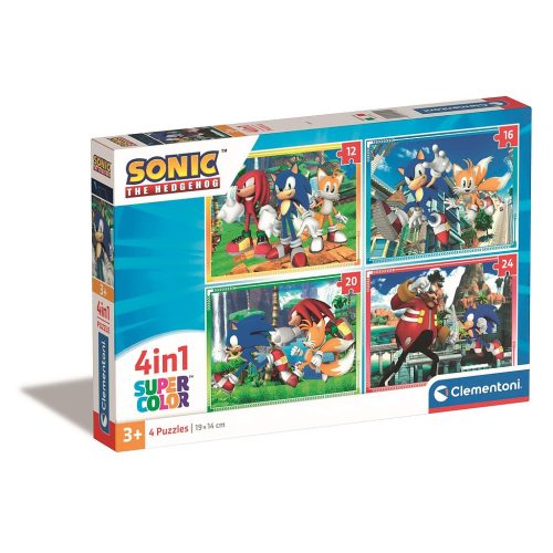 Sonic a sündisznó Save the Day 4-in-1 Puzzle Clementoni