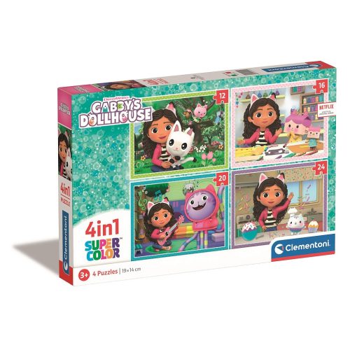 Gabby's Dollhouse Activities 4-in-1 Puzzle Clementoni