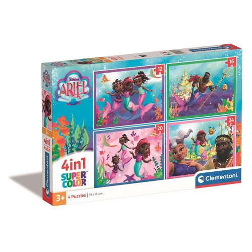 Disney Prinzessin Ariel 4 in 1 Puzzle Clementoni