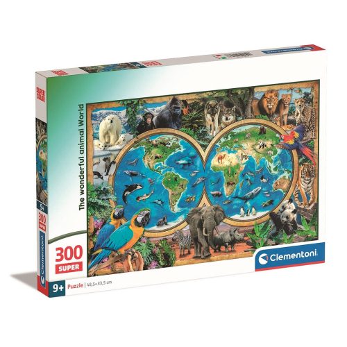 Tiere Wonderful World Tierwelt 300-teiliges Puzzle Clementoni