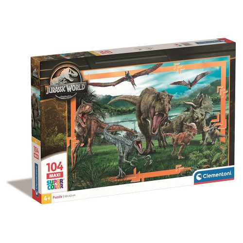 Jurassic World Predator-Prey 104-teiliges maxi puzzle Clementoni