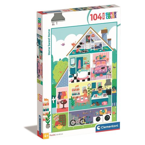 Farbe Sweet 104-teiliges Home Maxi Puzzle Clementoni