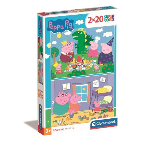 Peppa Wutz Dragon 2x20 Stück Puzzle Clementoni