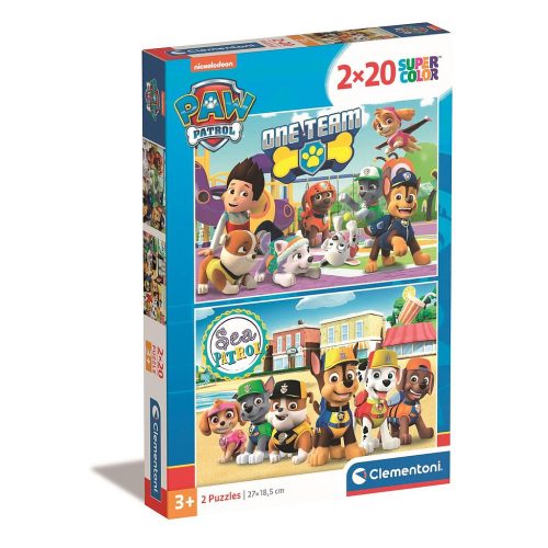 Paw Patrol Sea 2x20-teiliges Puzzle Clementoni