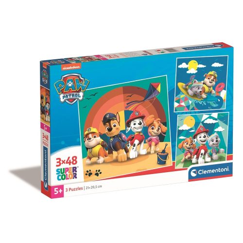 Paw Patrol Beach 3x48-teiliges Puzzle Clementoni