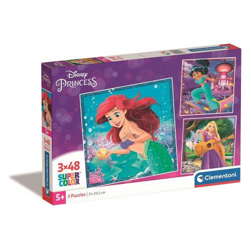 Disney Prinzessin Ariel 3x48 Teile Puzzle Clementoni