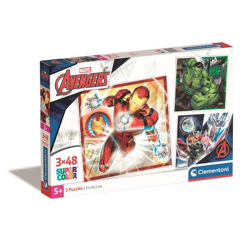 Avengers Superheroes 3x48 Teile Puzzle Clementoni