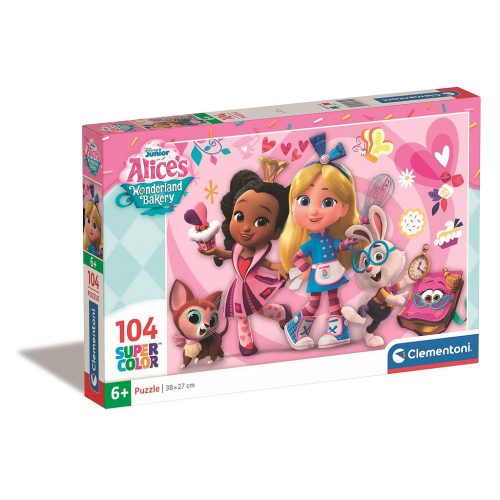 Alice Csodaország cukrászdája Fergie Disney 104-teiliges Puzzle Clementoni