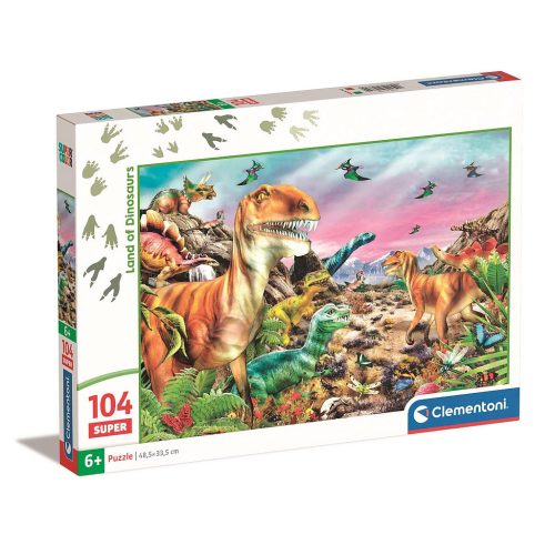 Dinosaurier Land 104-teiliges Puzzle Clementoni