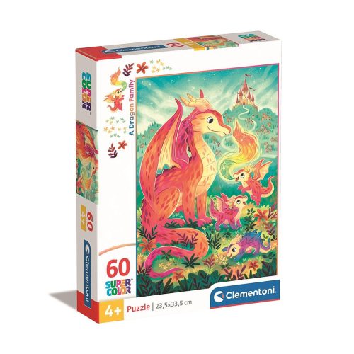 Drachen Family 60-teiliges Puzzle Clementoni