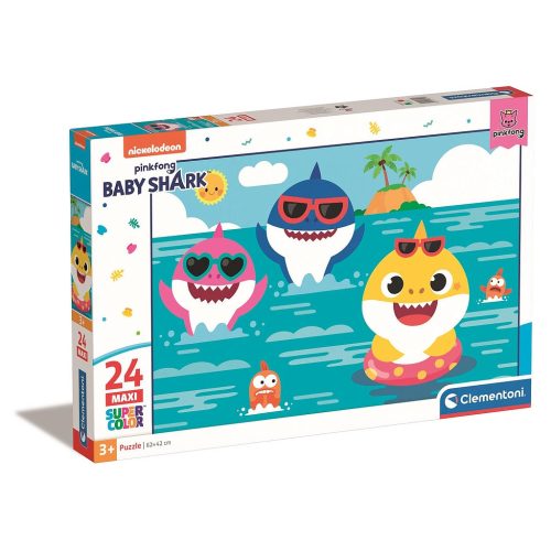 Baby Shark Vacation 24-teiliges Maxi-Puzzle Clementoni