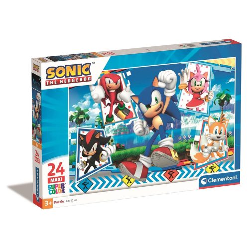 Sonic the Hedgehog Green Hill Sonic der Igel 24-teiliges Maxi-Puzzle Clementoni