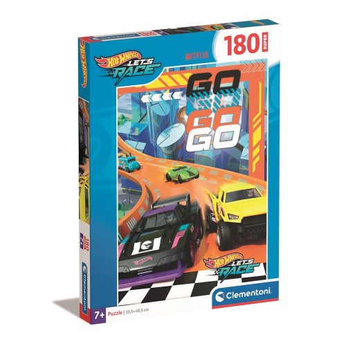 Hot Wheels Finish Line 180-teiliges Puzzle Clementoni