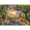 Tiere African Gathering Safari 2000-teiliges Puzzle Clementoni