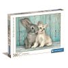 Tiere Cat & Bunny 500 Stk. Puzzle Clementoni