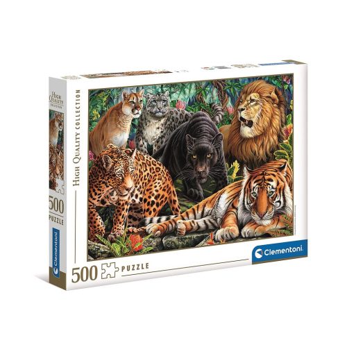 Tiere Wild Cats Clementoni 500-teiliges Puzzle