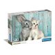 Tiere Cat & Bunny 500-teiliges Puzzle Clementoni