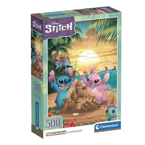 Disney Lilo und Stitch Beach Clementoni Puzzle 500 Teile