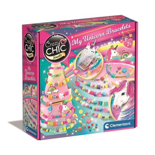 Crazy Chic Unicorn Armbandherstellungs-Kreativset Clementoni