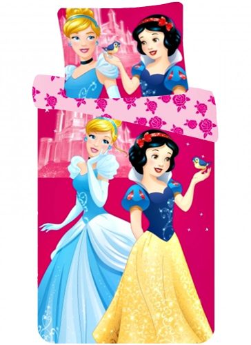 Disney Prinzessin Kind  Kinderbettwäsche 90×140cm, 40×55 cm