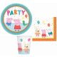 Peppa Wutz Confetti Party-Set mit 32 Teilen und 23 cm Tellern