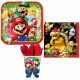 Super Mario Mushroom World Party-Set mit 36 Stück und 18 cm Teller