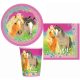 Pferd Pretty Pony-Party-Set 36 Stk. mit 23 cm Teller