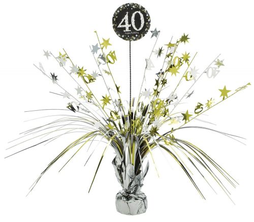 Geburtstag Gold Happy Birthday 40 Tischdekoration 45,7 cm