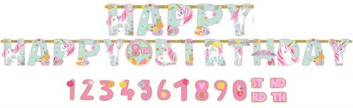 Einhorn Magical Happy Birthday Riesenschild 320 cm