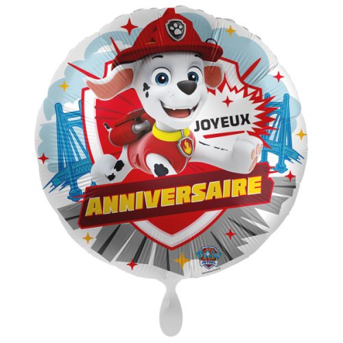 Paw Patrol Marshall Joyeux Anniversaire Folienballon 43 cm