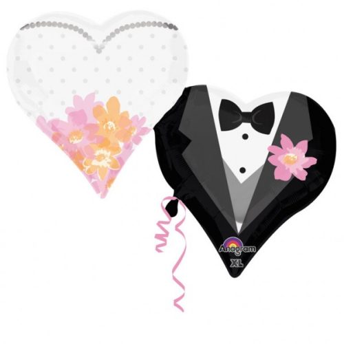 Hochzeit Heart Folienballon 76 cm