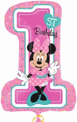 Disney Minnie  Pink Erster Geburtstagsfolieballon 71 cm