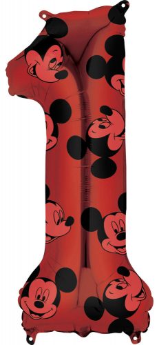 Disney Mickey  Folienballon Nummer 1 - 66 cm