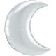 Satin White Crescent Mondfolienballon 89 cm