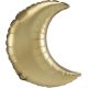 Satin Gold Crescent Gold Mond Folienballon 89 cm