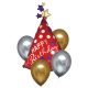 Satin Luxe Happy Birthday Folienballon 5er-Set