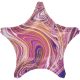 Star Purple Star, Lila Folienballon 48 cm