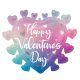 Liebe Happy Valentine's Day Ombre Folienballon 68 cm