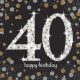 Geburtstag Gold Happy Birthday 40 Serviette 16 Stk 33x33 cm