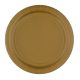 Farbe Gold Goldenes Pappteller 8er-Pack 23 cm