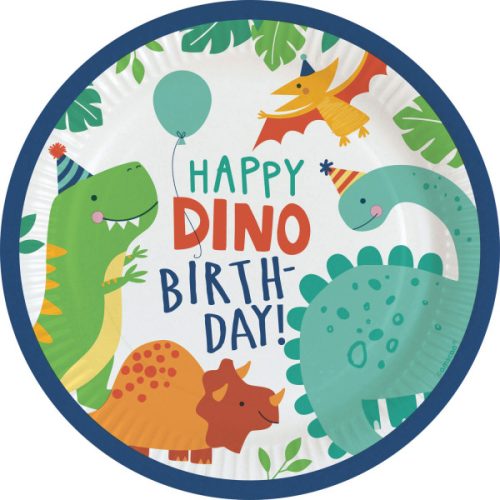 Dinosaurier Dino-Mate Pappteller 8 Stk 23 cm