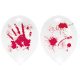 Halloween Bloody Hand beleuchteter LED-Ballon, 4 Stk. 11 Zoll (27,5 cm)