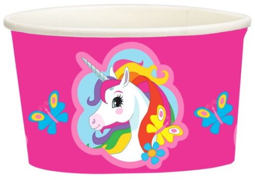 Einhorn Papier Eisbecher 8 Stk 270 ml