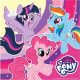 My Little Pony Rainbow Sparkle Servietten 20 Stk. 33x33 cm