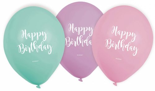 Geburtstag Pastel Happy Birthday Ballon, 6 Stück 9 Zoll (22,8 cm)