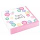 Geburtstag Pastel Happy Birthday Serviette 20 Stk 25x25 cm