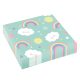 Regenbogen Rainbow and Cloud und Wolke Serviette 20 Stk 33x33 cm