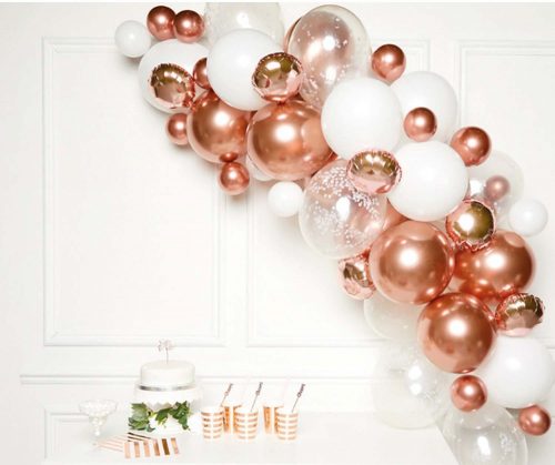 Farbe Rose Gold Ballongirlande 66-tlg. Set